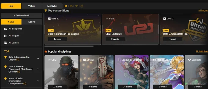 Malbet cybersports betting