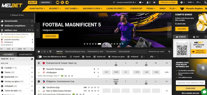 Site officiel de Melbet Bénin