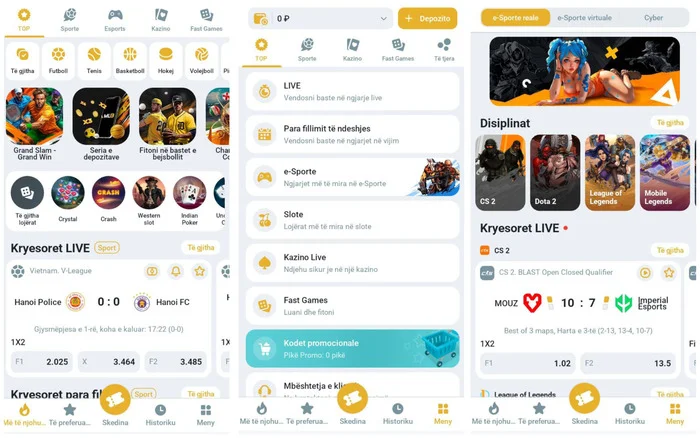 Aplikacioni celular Melbet apk për Android