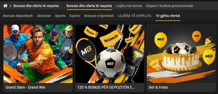 Bonuse dhe promovime të MELbet com